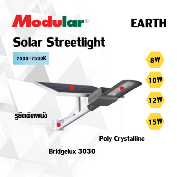 Solar Integrate Street 8/10/12/15W