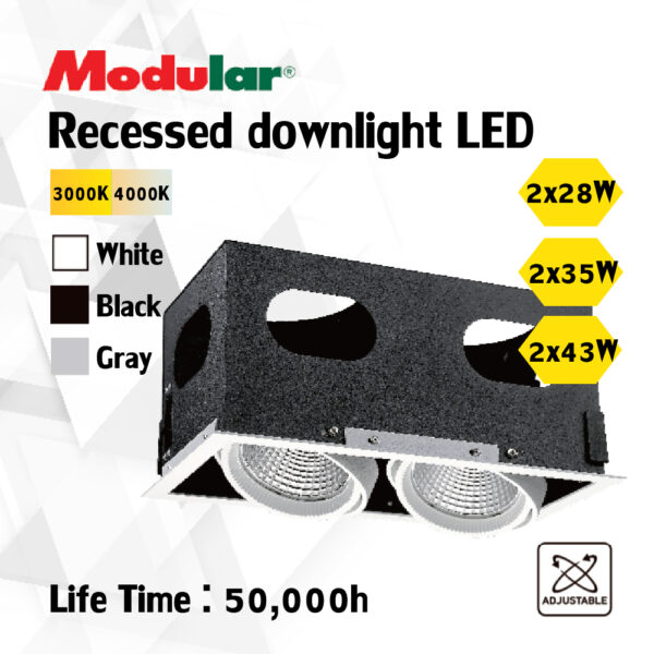 Recessed downlight LED